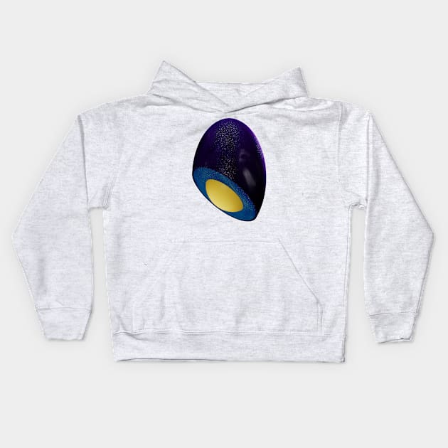 The world is an egg #2 Kids Hoodie by Al.sketching